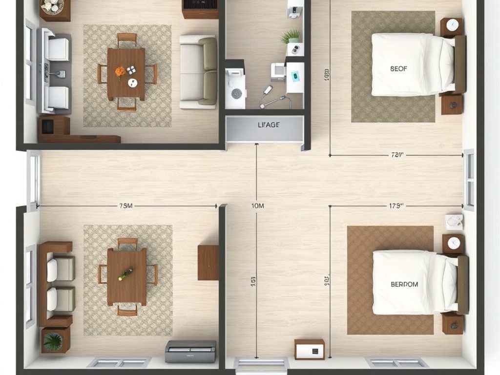 Jak narysować plan 2D mieszkania krok po kroku z uwzględnieniem wymiarów i funkcjonalności